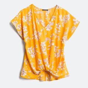 Floral Yellow West Kei Women's Top